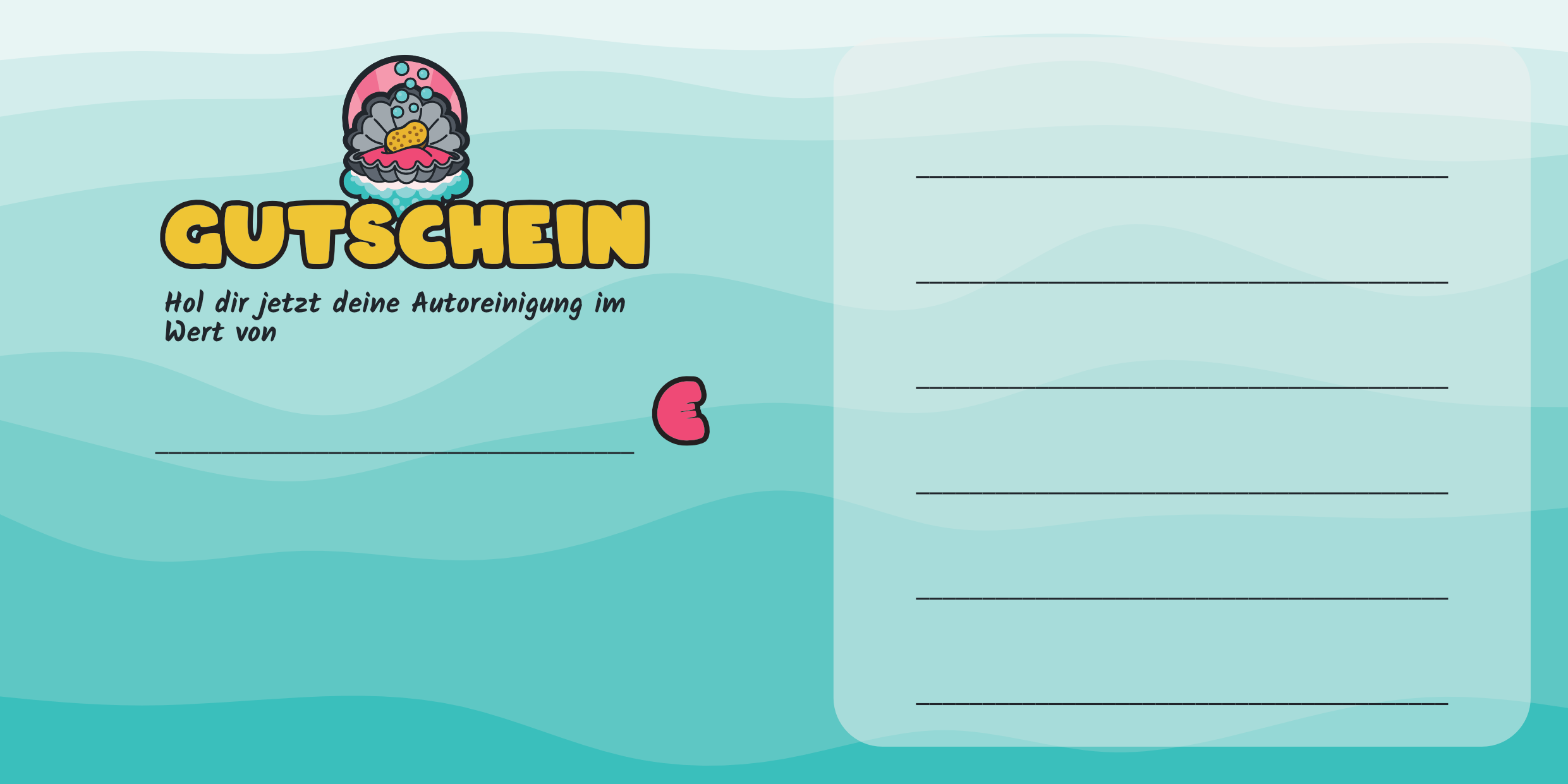 Pearl Autoreinigung Geschenkgutschein